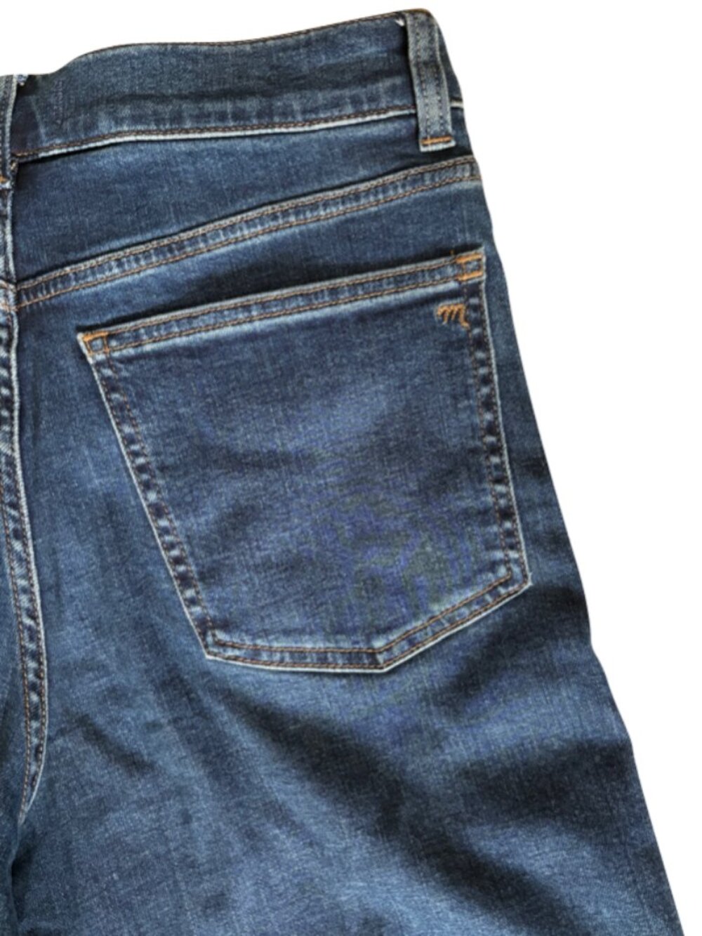 Madewell womens jeans size 28 blue wide leg high rise stretch denim - Picture 9 of 15